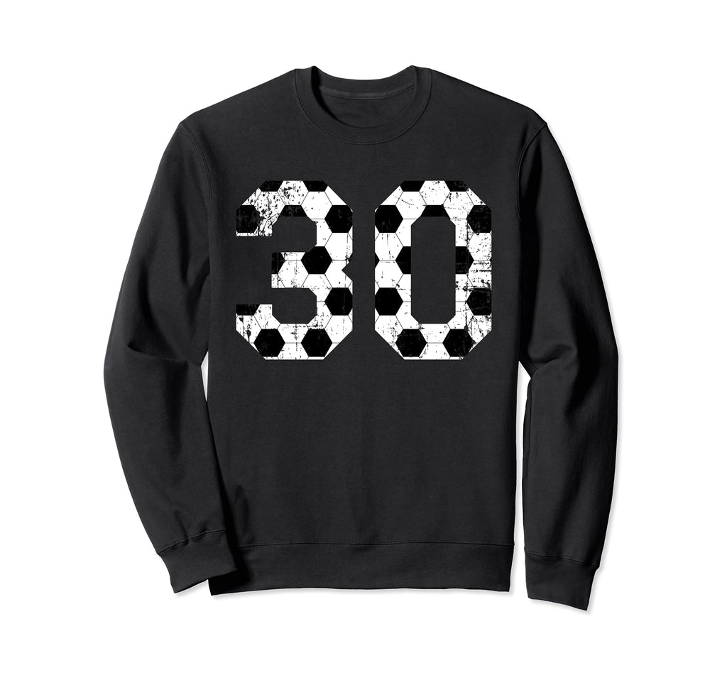 Soccer 30 Jersey Number Sweatshirt - Streetwear Style Men Women