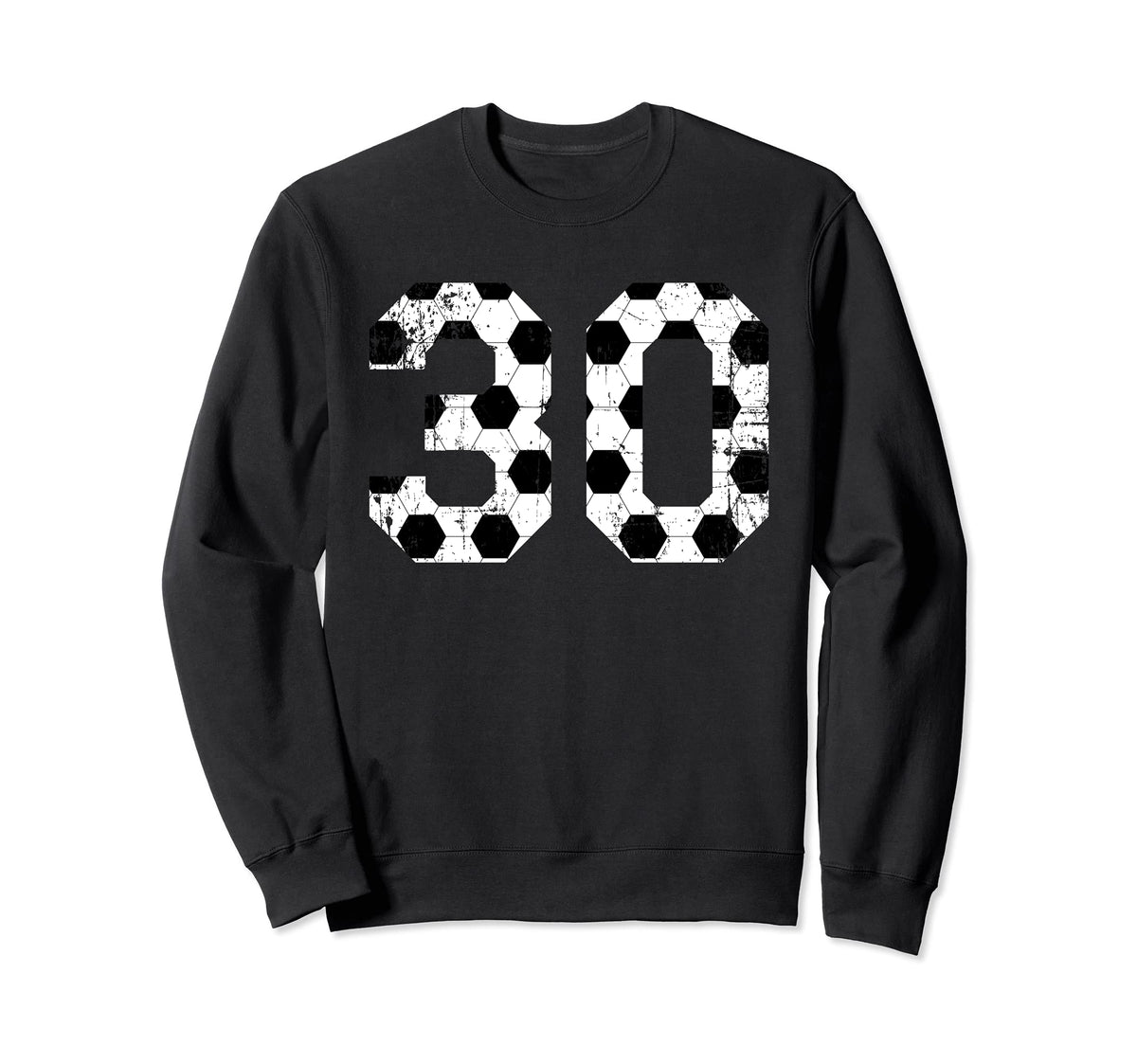 Soccer 30 Jersey Number Sweatshirt - Streetwear Style Men Women
