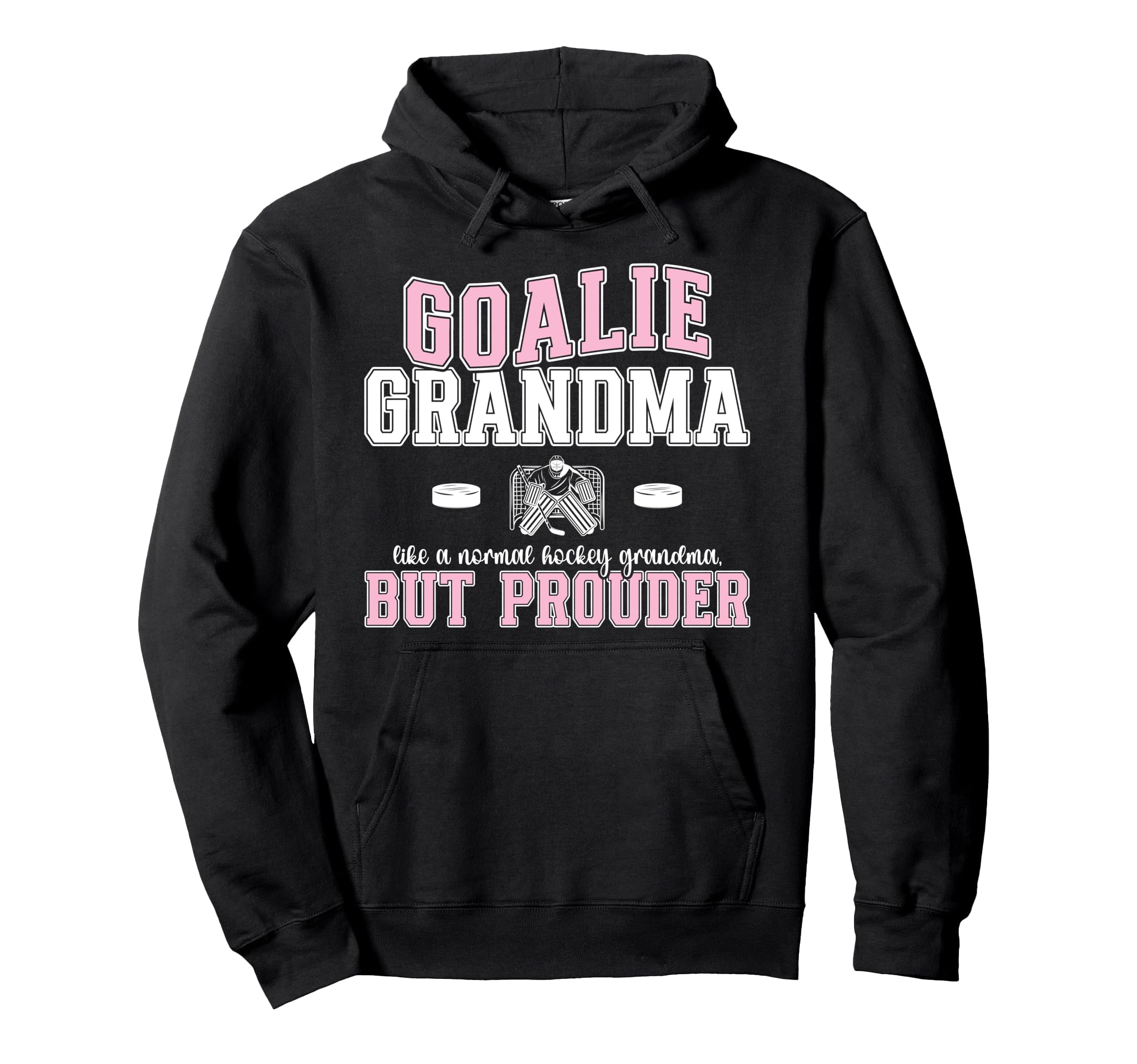 Hockey Goalie Grandma Hockey Keeper Hoodie - Novelty Apparel for Adults