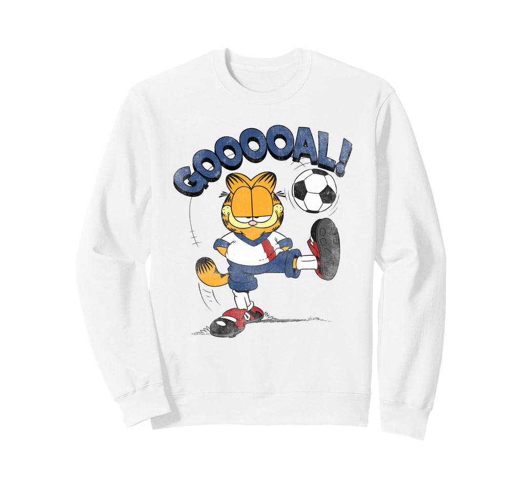 Garfield Soccer Goal Sweatshirt - Custom Art Print Unisex