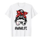 Classy Mimi Life Soccer Messy Bun T-Shirt - Aesthetic Graphic Unisex