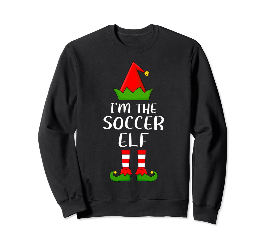 Matching Family Group Im Soccer Elf Sweatshirt - Unique Graphic Unisex