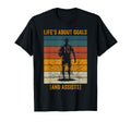 Life Is About Goals And Assists Soccer T-Shirt - Minimalist Print Unisex