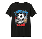 Soccer Moms Club Iced Coffee Cleats T-Shirt - Graphic Print for Adults