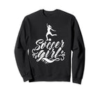 Soccer Player Womens Soccer Sweatshirt - Casual Everyday Wear for Adults