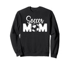 Soccer Mom Soccer Player Mom Sweatshirt - Minimalist Print for Adults