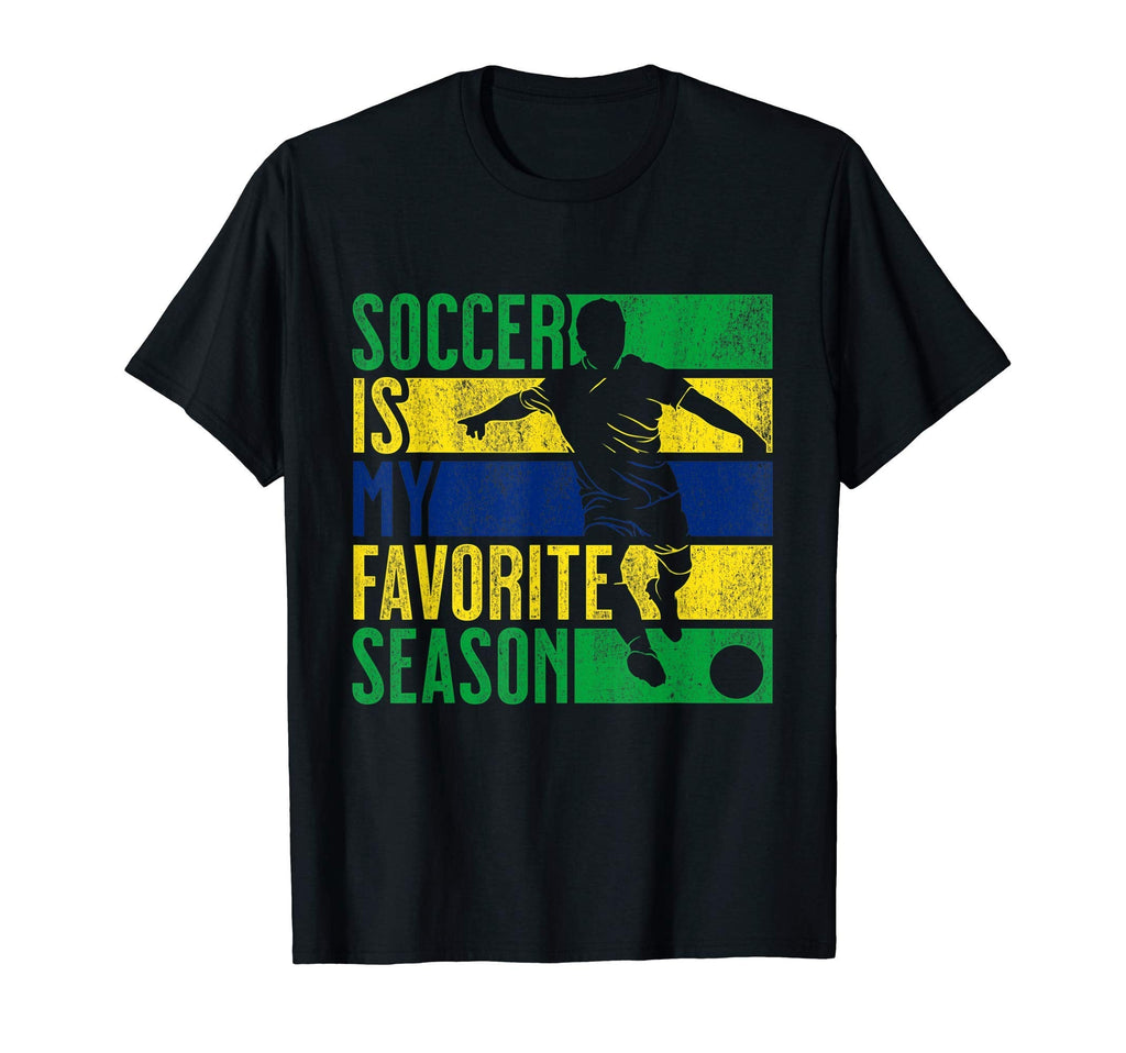 Distressed Soccer Is My Favorite T-Shirt - Casual Everyday Wear Men Women