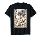 Soccer Coach Tarot Card Halloween Skeleton T-Shirt - Graphic Print Unisex