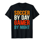 Funny Soccer Day Gamer Night Gamer T-Shirt - Minimalist Print Unisex