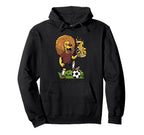 Lion Beer Soccer Funny King Jungle Hoodie - Unique Graphic Men Women