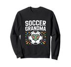 Soccer Grandma Heart Field Cleats Sweatshirt - Custom Art Print for Adults