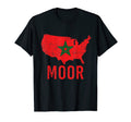 Moorish American Morocco Flag Moroccan T-Shirt - Aesthetic Graphic Unisex