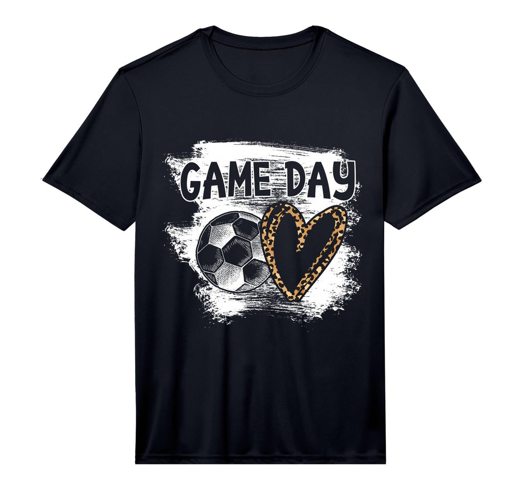 Soccer Player Game Day Leopard Cheetah T-Shirt - Custom Art Print Unisex