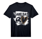 Soccer Player Game Day Leopard Cheetah T-Shirt - Custom Art Print Unisex