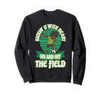Kickin It Heart And Off Field Sweatshirt - Custom Art Print Men Women
