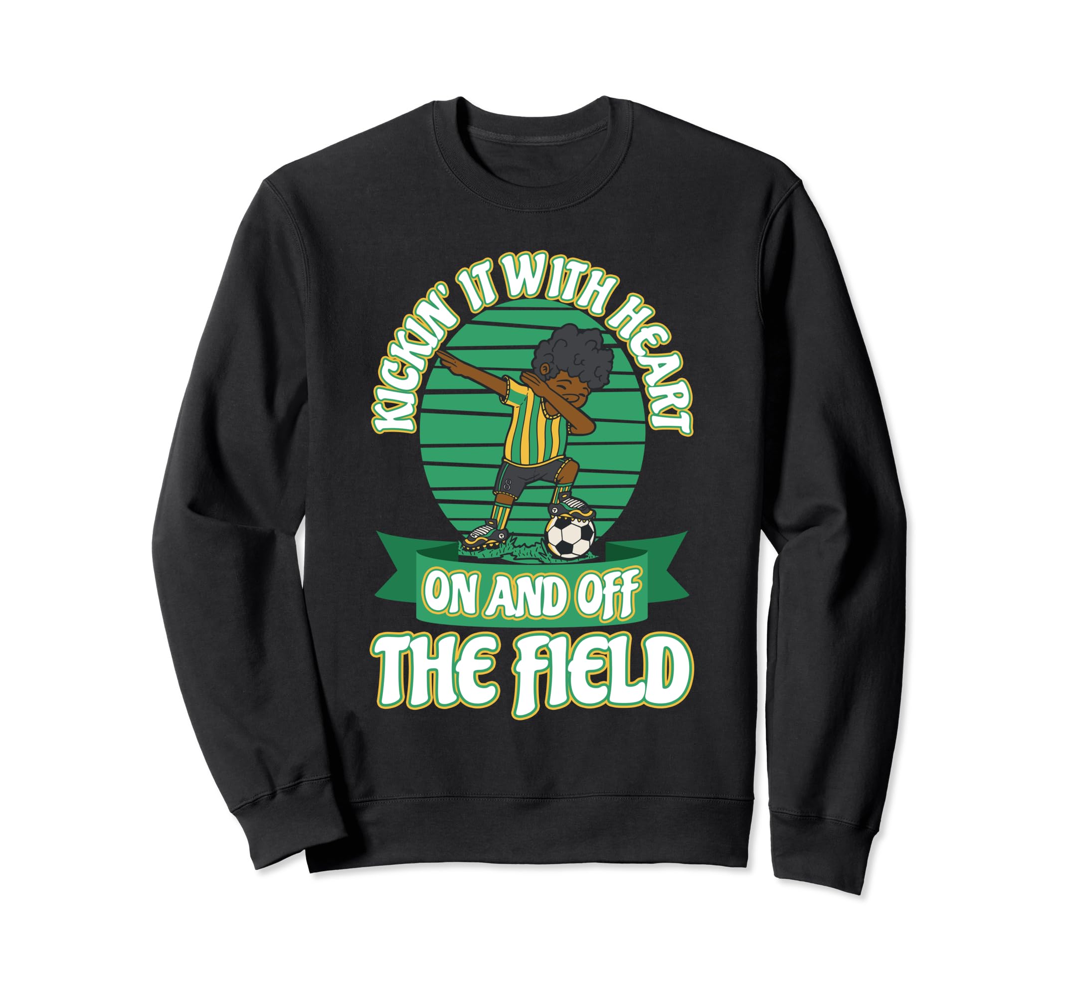 Kickin It Heart And Off Field Sweatshirt - Custom Art Print Men Women