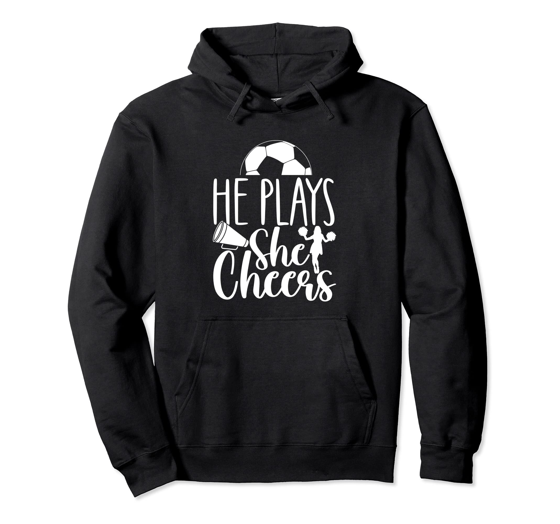 Cheer Soccer Mom Soccer And Cheer Hoodie - Novelty Apparel for Adults