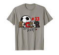 Soccer Mom 33 Custom Number T-Shirt - Casual Everyday Wear for Adults