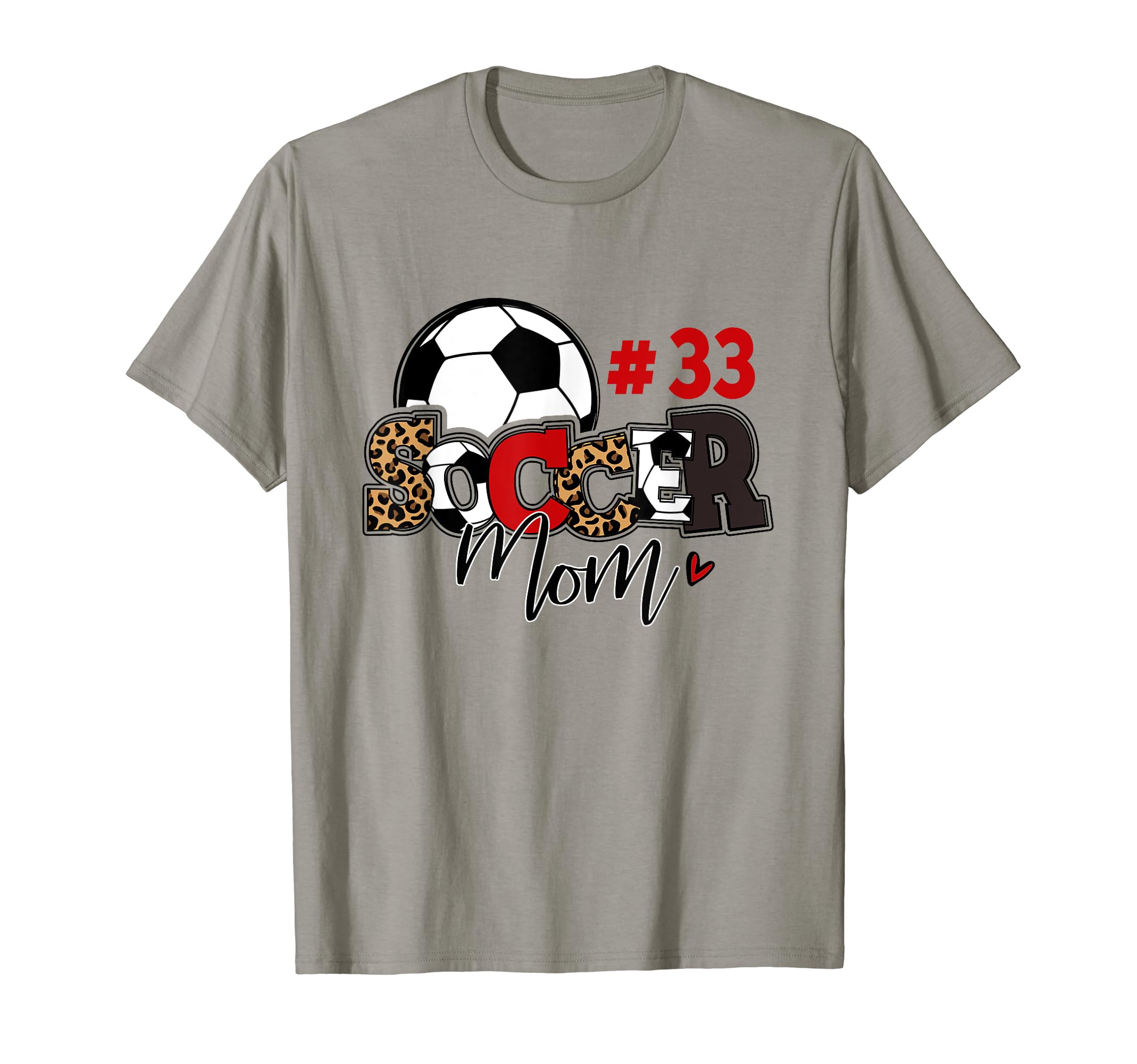 Soccer Mom 33 Custom Number T-Shirt - Casual Everyday Wear for Adults