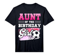 Mens Aunt Birthday Soccer Players T-Shirt - Minimalist Print for Adults