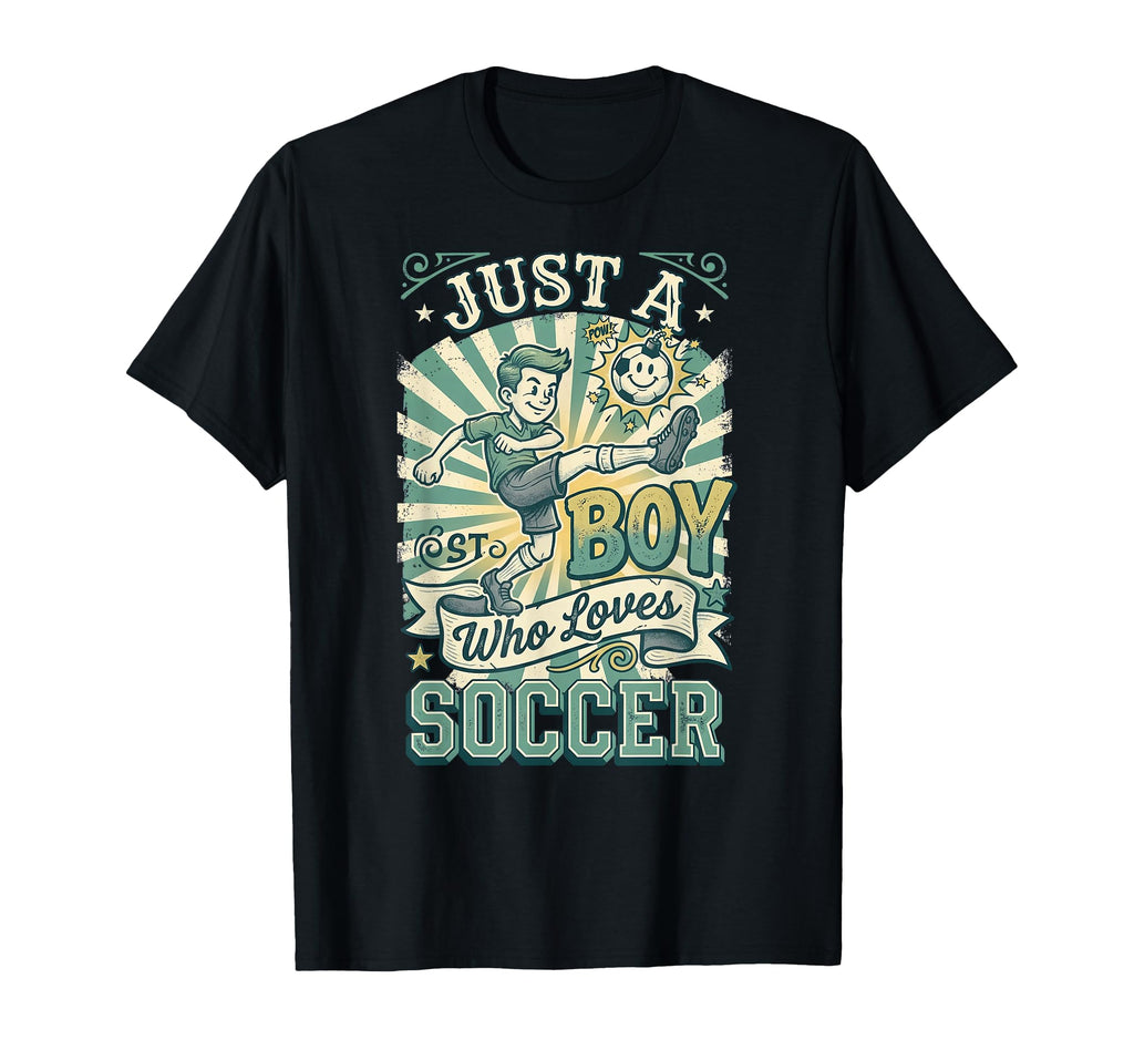 Soccer Just Who Loves Soccer Football T-Shirt - Novelty Apparel Unisex