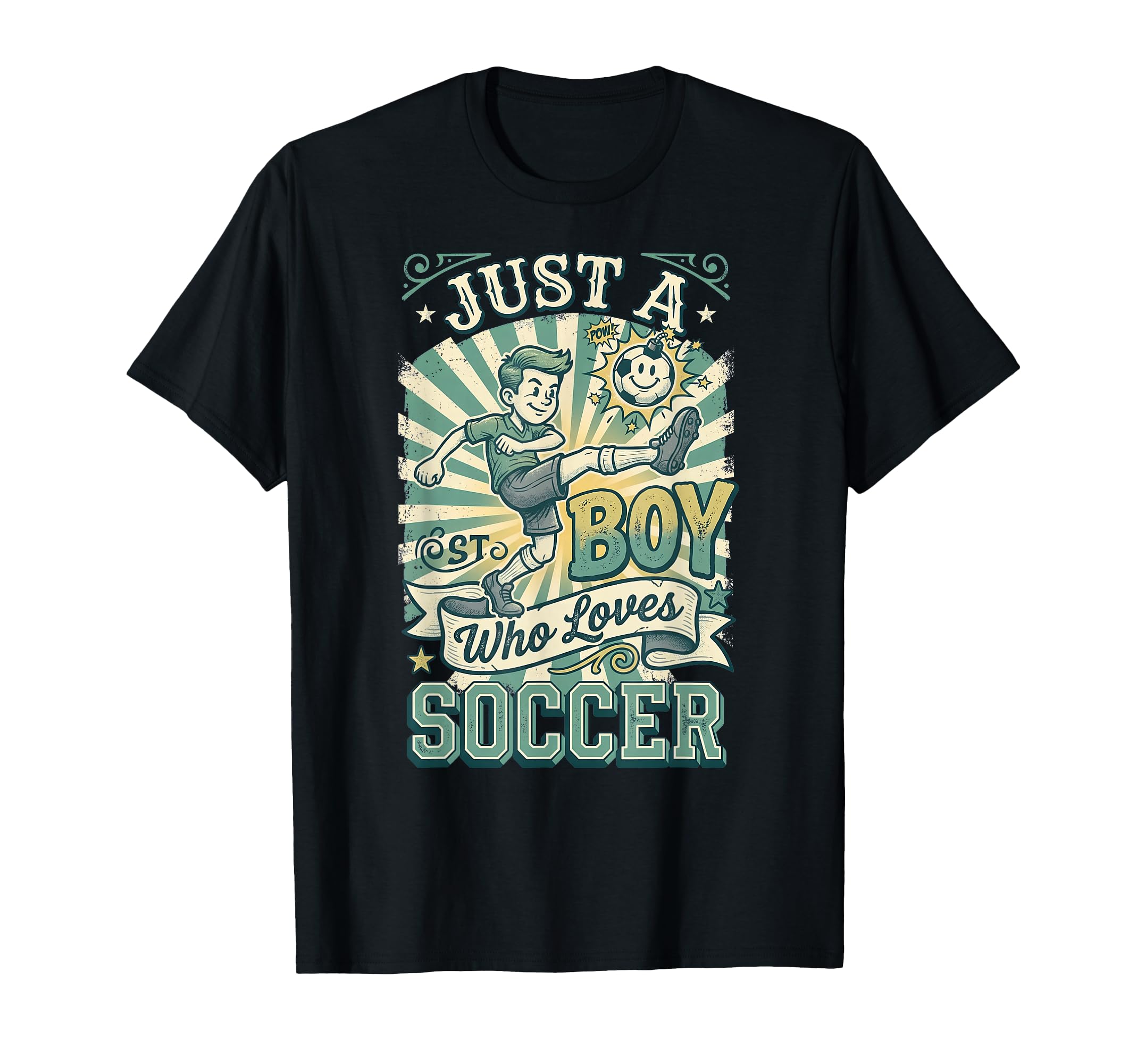 Soccer Just Who Loves Soccer Football T-Shirt - Novelty Apparel Unisex