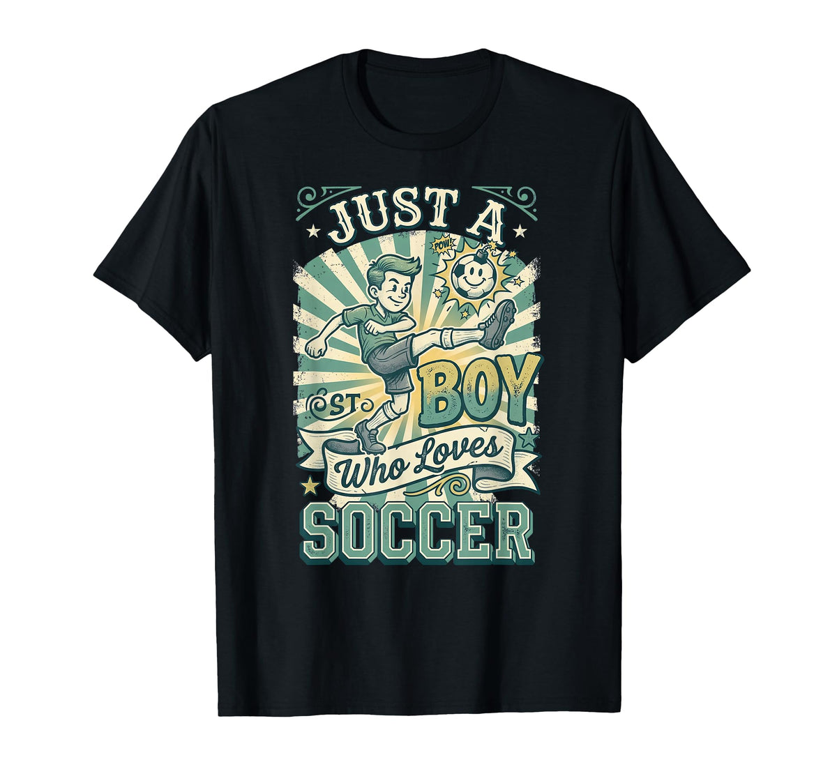 Soccer Just Who Loves Soccer T-Shirt - Fun Novelty Design Men Women