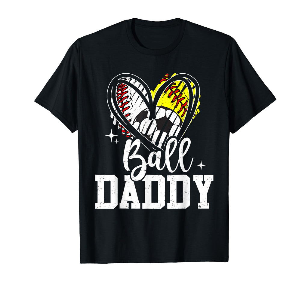 Ball Daddy Baseball Softball Soccer Dad T-Shirt - Unique Graphic Unisex