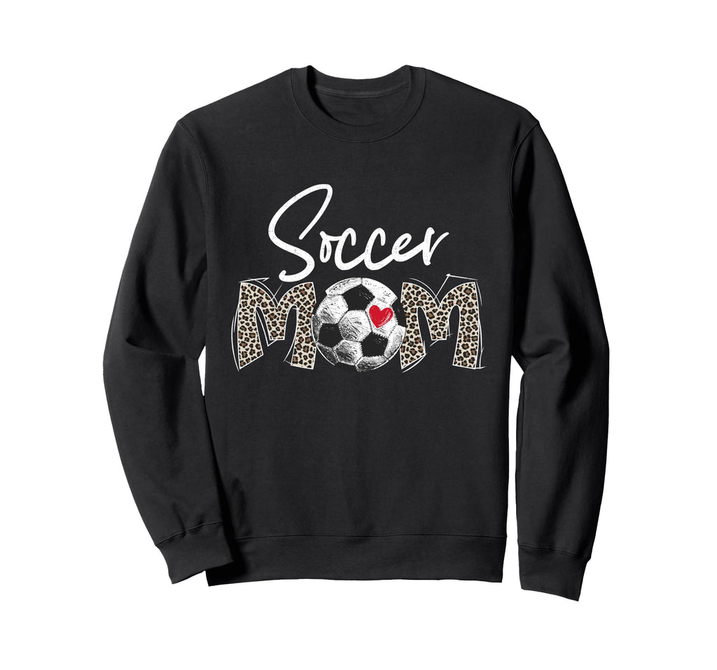 Funny Soccer Mom Leopard Gifts Sweatshirt - Fun Novelty Design for Adults