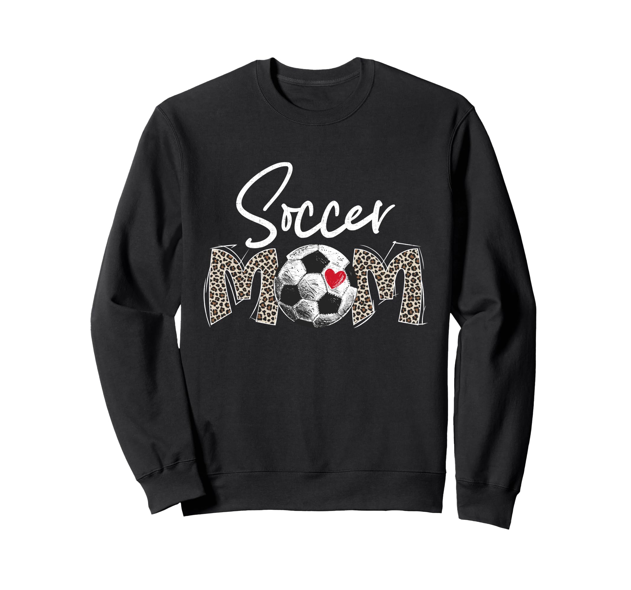 Funny Soccer Mom Leopard Gifts Sweatshirt - Fun Novelty Design for Adults