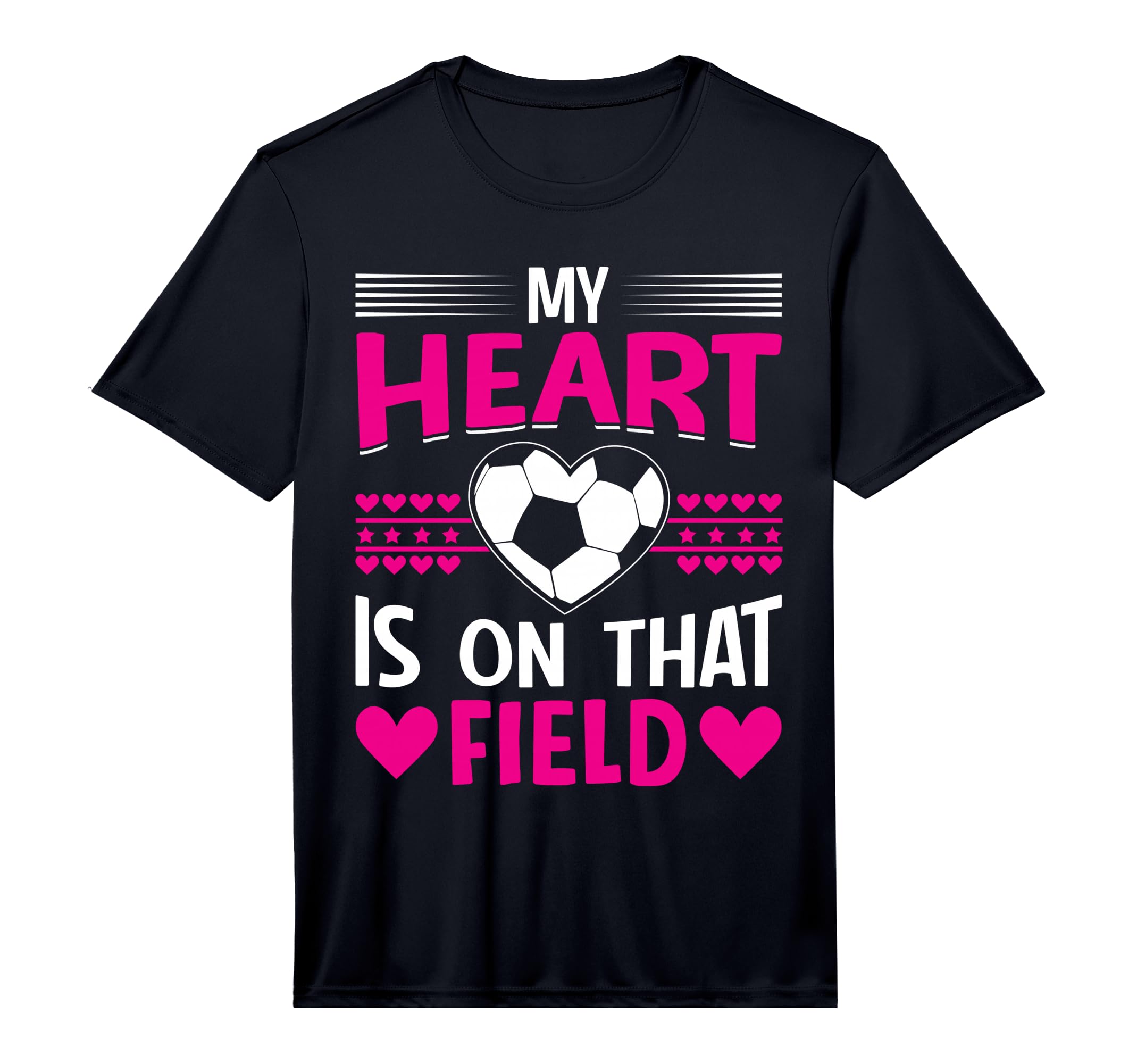 My Heart Is That Field I Soccer T-Shirt - Minimalist Print for Adults