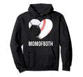 Soccer Baseball T Ball Mom Both Hoodie - Fun Novelty Design Unisex