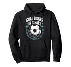 Soccer Lover Quotes Coachand And Goal Hoodie - Minimalist Print for Adults
