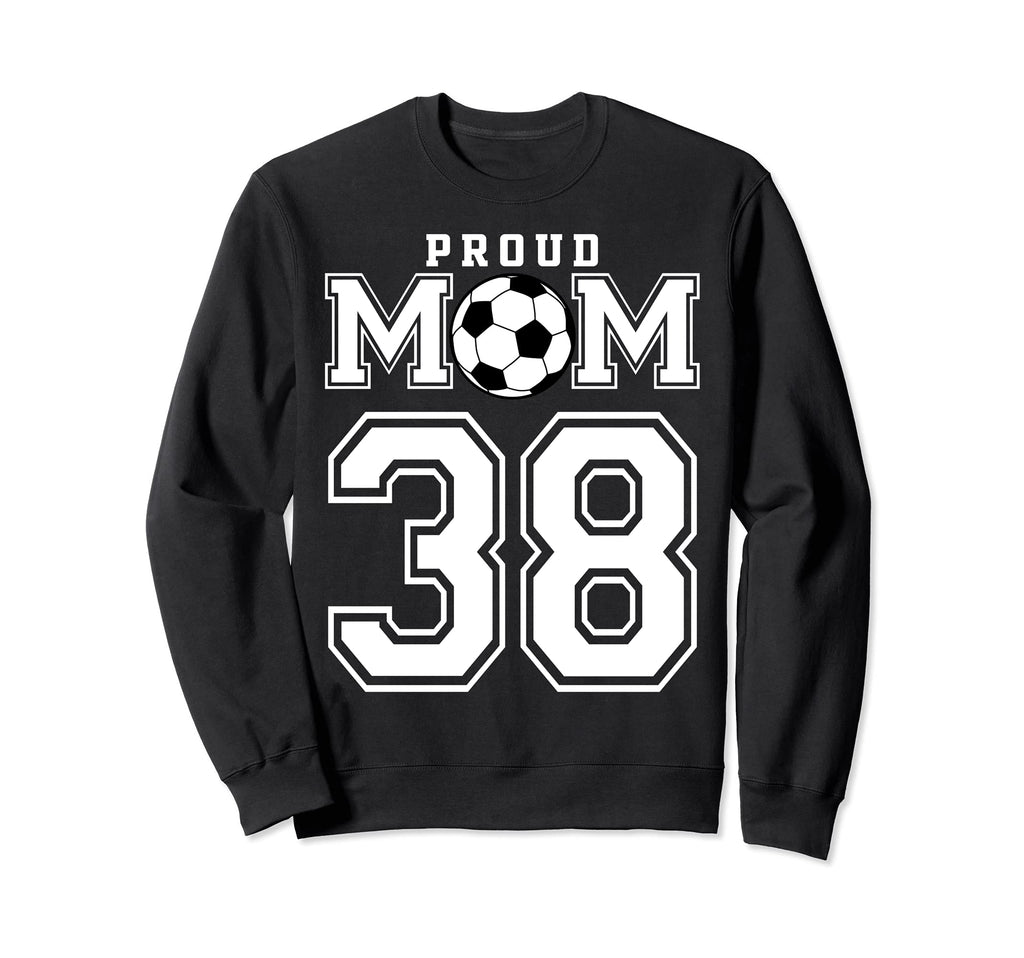 Number 38 Custom Proud Soccer Sweatshirt - Trendy Graphic for Adults