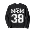 Number 38 Custom Proud Soccer Sweatshirt - Trendy Graphic for Adults