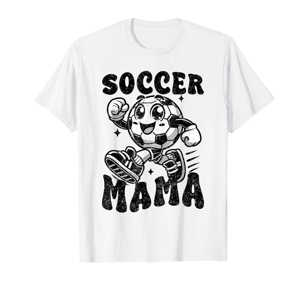 Checkered Soccer Mama Soccer Mom T-Shirt - Aesthetic Graphic Men Women
