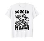 Checkered Soccer Mama Soccer Mom T-Shirt - Aesthetic Graphic Men Women