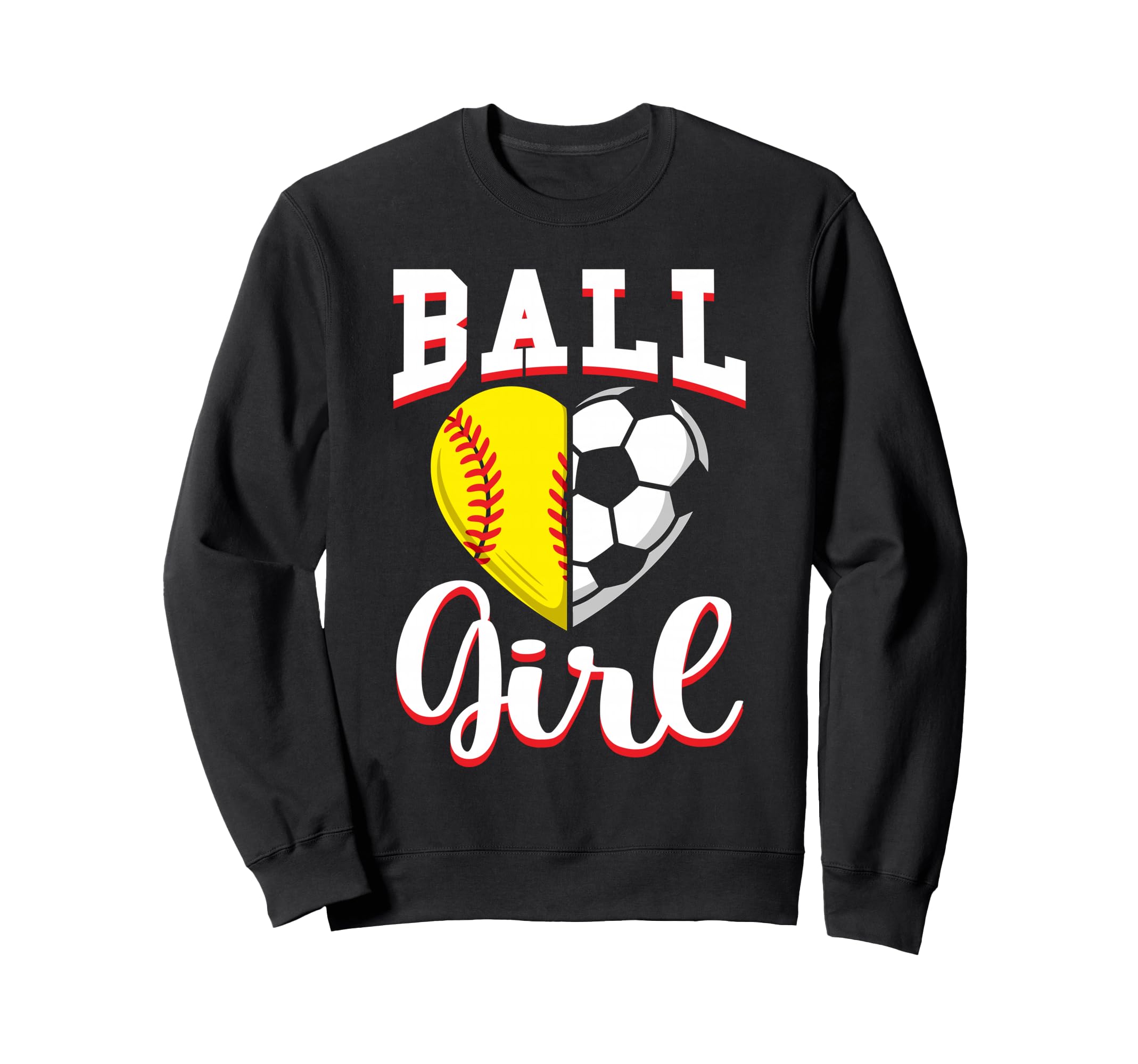 Ball Softball Soccer Lovers Gifts Sweatshirt - Minimalist Print Men Women