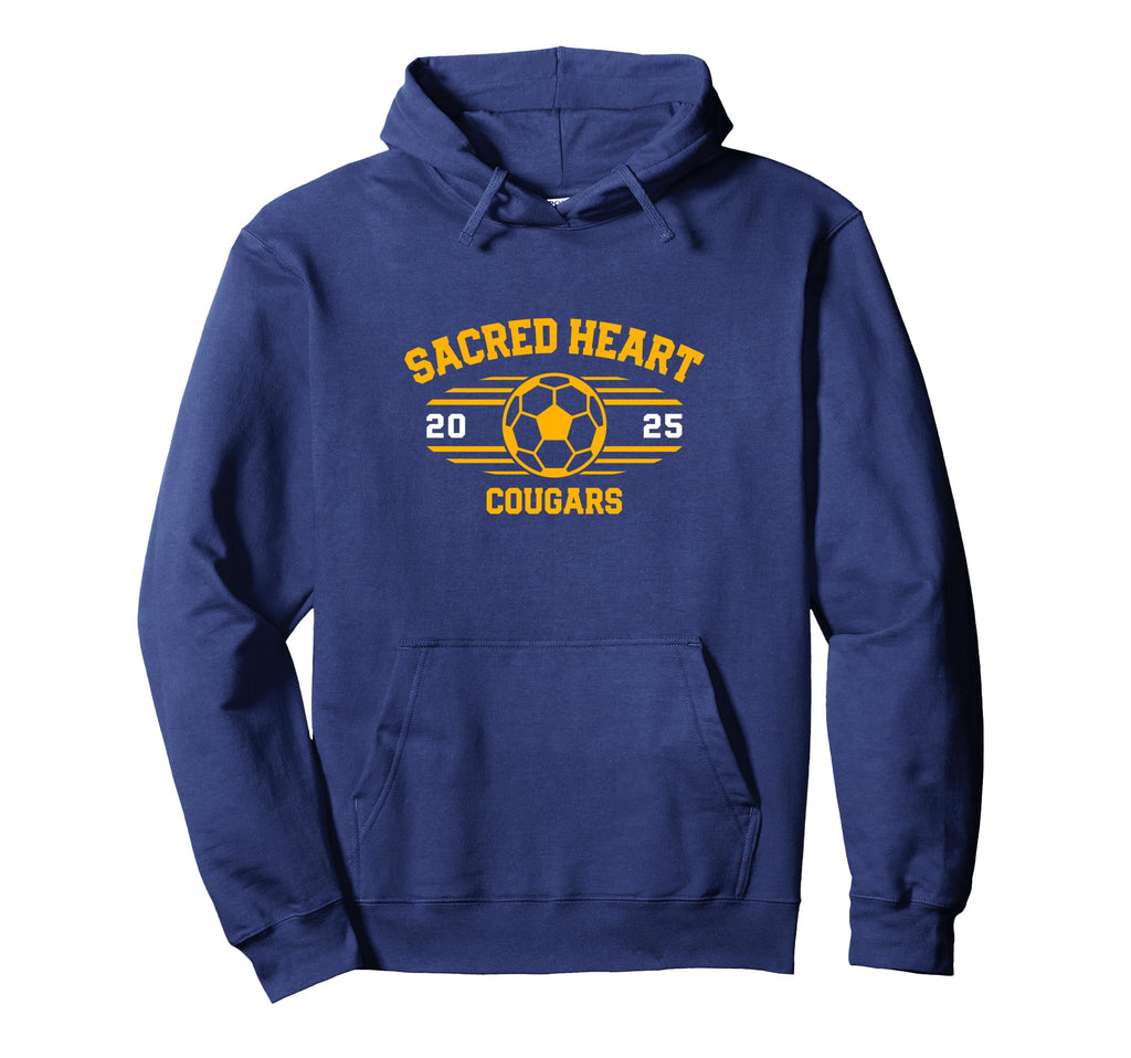 Sacred Heart Cougars Soccer Ball 2025 Hoodie - Unique Graphic Unisex