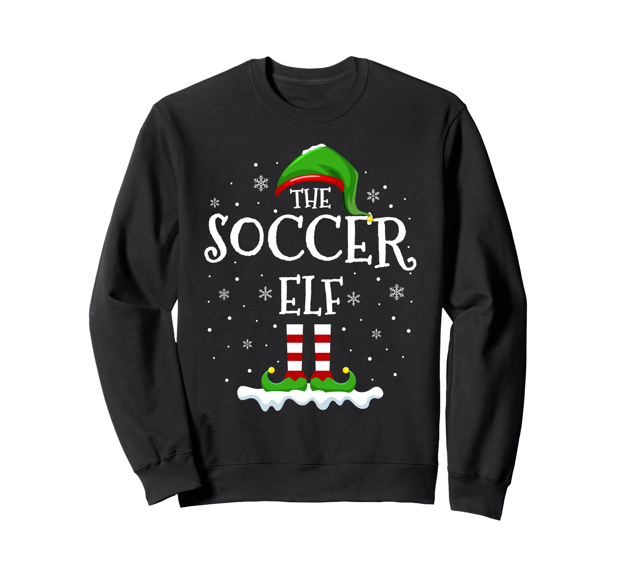 Soccer Elf Squad Family Matching Sweatshirt - Unique Graphic for Adults