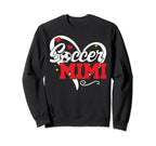 Soccer Mimi Heart Grandma Mimi Sweatshirt - Trendy Graphic for Adults