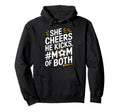 He Cheers Mom Both Soccer Player And Hoodie - Novelty Apparel Men Women