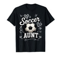 Soccer Aunt Heart Football Game Day T-Shirt - Unique Graphic Men Women