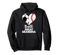 Ball Great Grandma Heart Funny Soccer Hoodie - Trendy Graphic Unisex