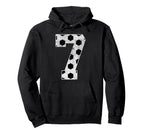7Th Birthday Party 7 Year Old Soccer Bday Hoodie - Minimalist Print Unisex