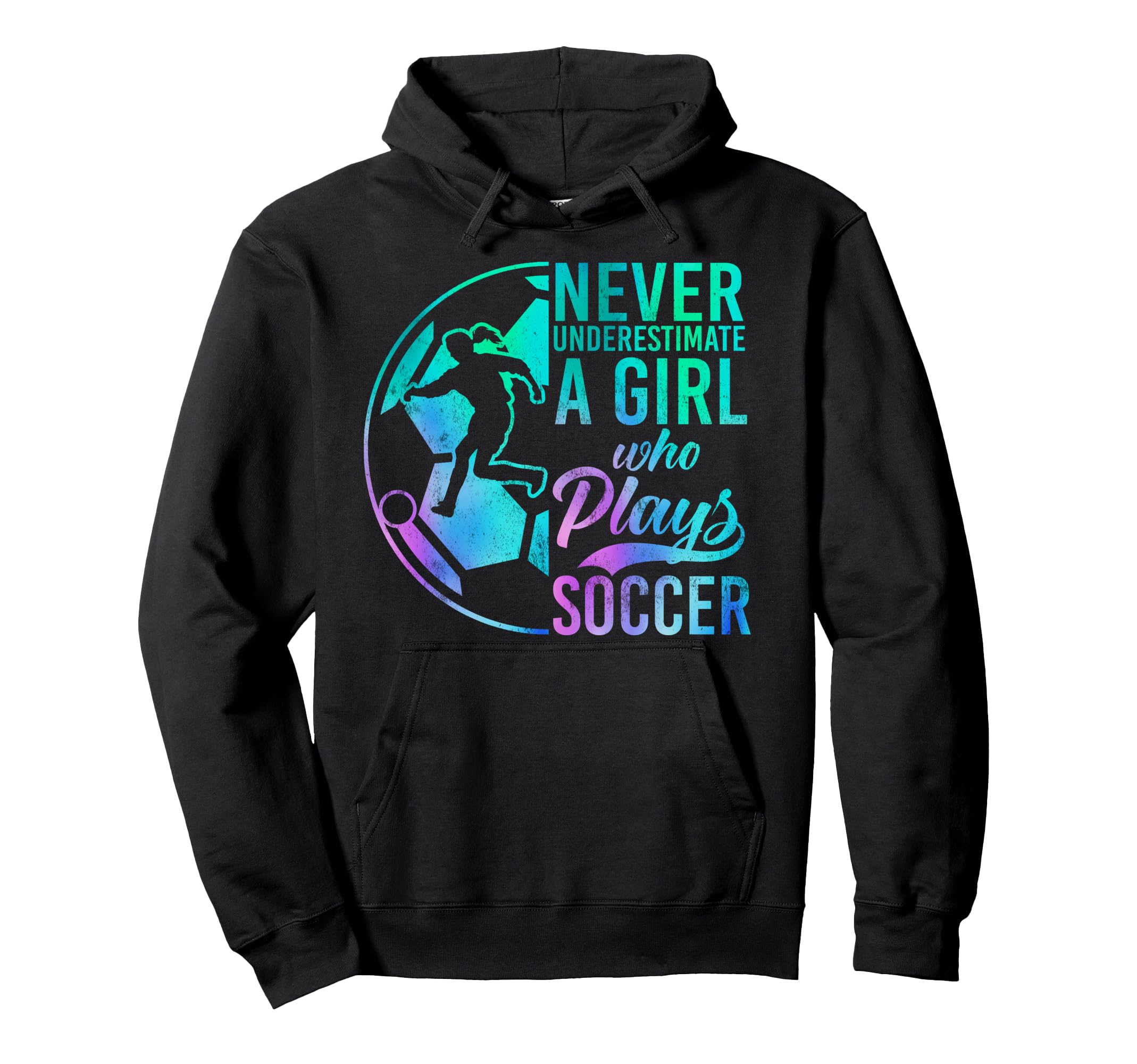 Soccer Never Underestimate Who Plays Hoodie - Custom Art Print Men Women