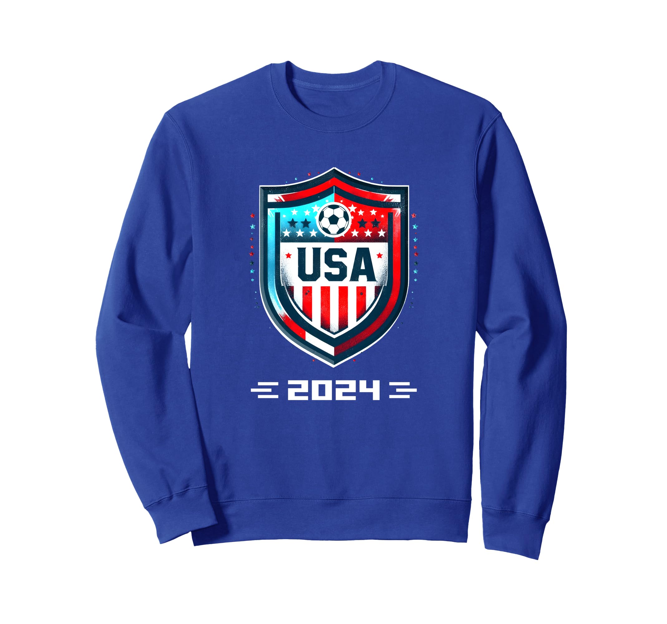 American Flag Soccer Team Soccer 2024 Sweatshirt - Unique Graphic Men Women
