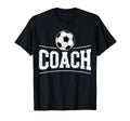 Soccer Coach Distressed Sports Team T-Shirt - Fun Novelty Design Men Women