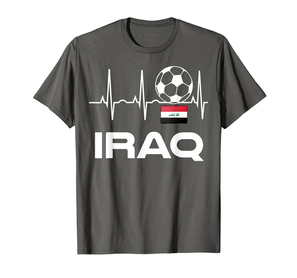 Iraq Soccer Jersey Iraqi Flag T-Shirt - Aesthetic Graphic for Adults