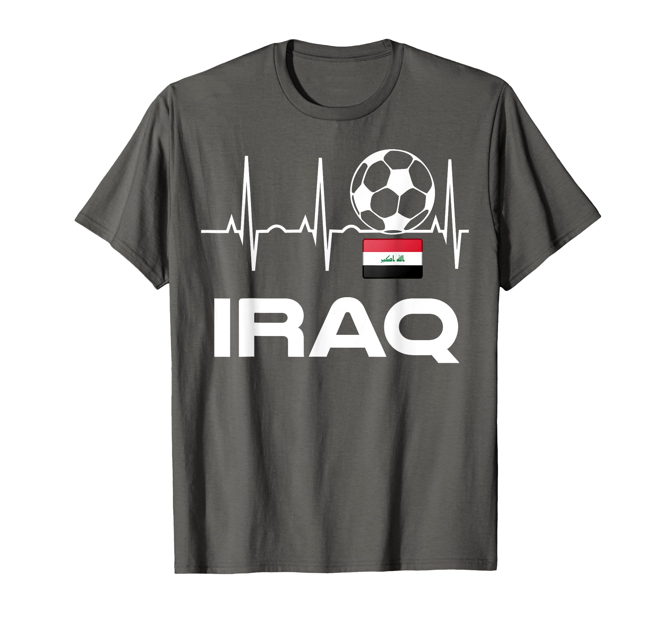 Iraq Soccer Jersey Iraqi Flag T-Shirt - Aesthetic Graphic for Adults